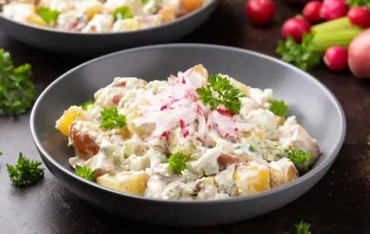 creamy radish and cucumber salad