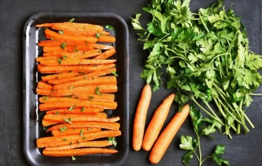 garlic roasted carrots