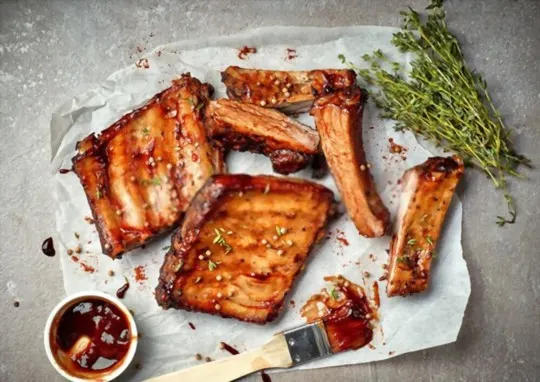 grilled pork ribs