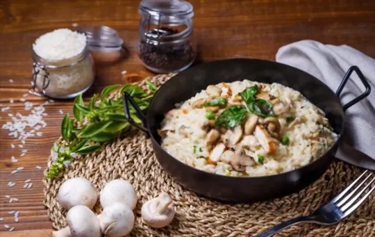 mushroom risotto