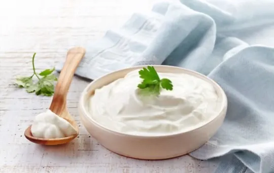 sour cream or yogurt