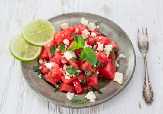 watermelon and feta salad