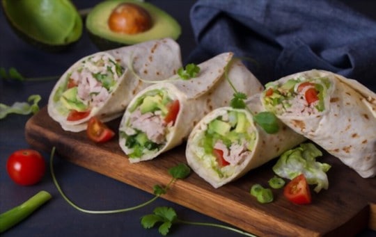 avocado and tomato wrap