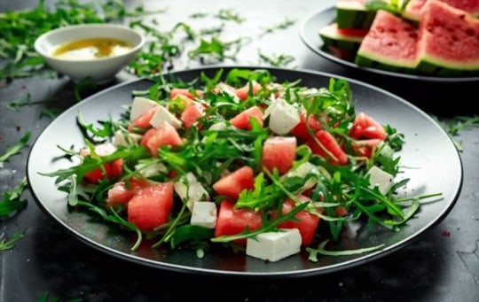 chopped salad with feta cheese