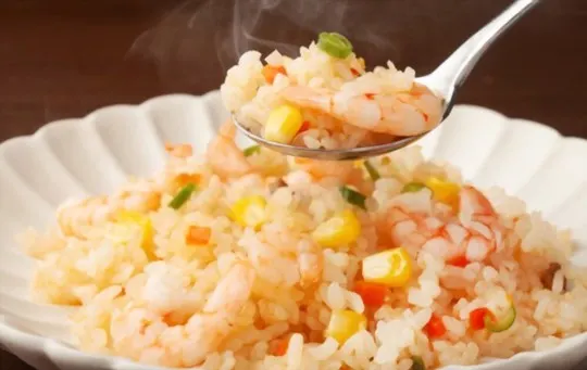 fried rice in butter and garlic