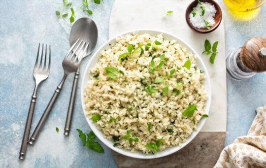 lemon garlic herb rice