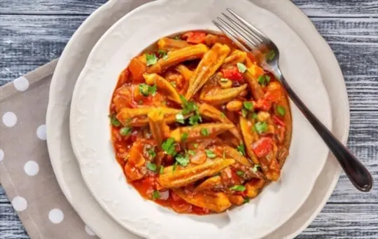 okra and tomatoes