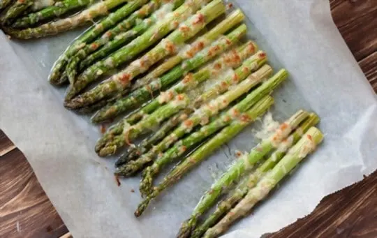 roasted garlic asparagus and mushrooms