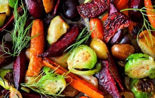 roasted veggies with parmesan