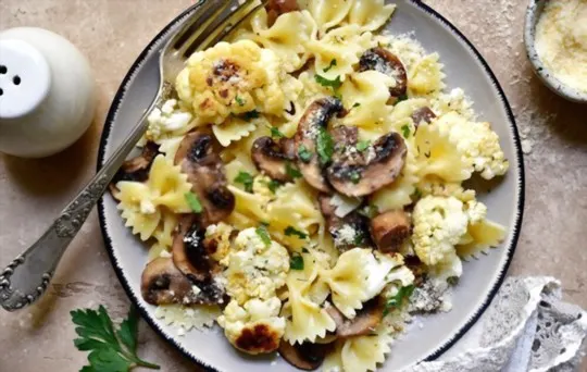 sauteed cauliflower and mushrooms