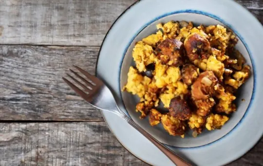 spicy chorizo scramble