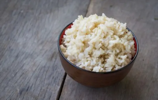 steamed brown rice
