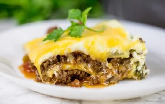 taco lasagna with cheese