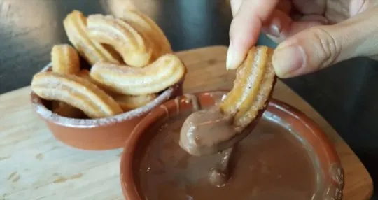 a chocolaty hazelnut dip