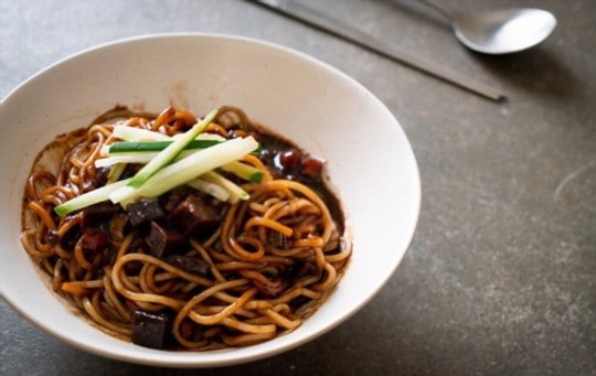 black bean sauce with noodles