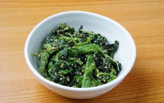 boiled spinach