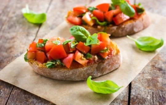 bruschetta with tomatoes