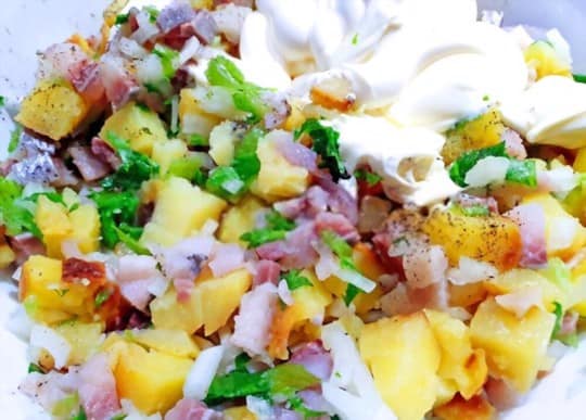 chinese inspired potato salad