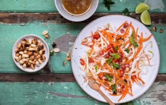 coleslaw with toasted peanuts