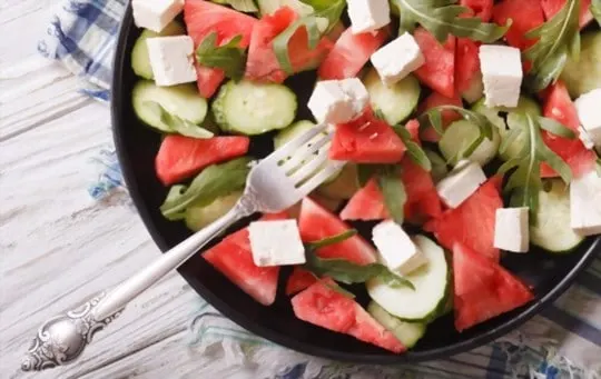 cucumber and watermelon feta salad