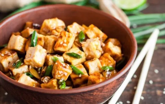 fried tofu with sesame