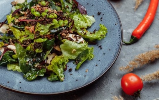 mixed veggie salad with lemon juice