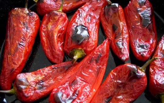 roasted red peppers