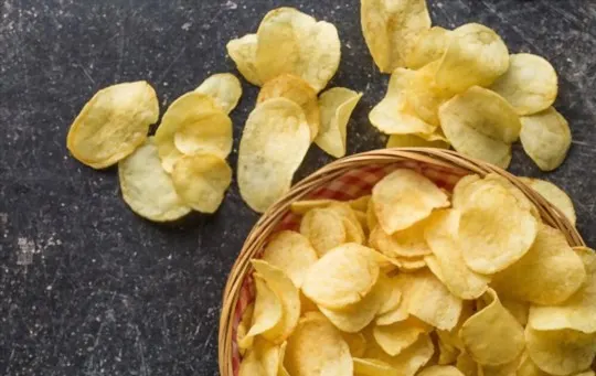 salty potato chips