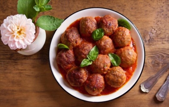 sausage meatballs and chickpea