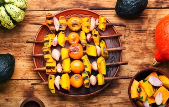 seasoned vegetable kabobs