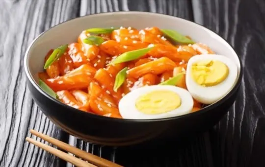 spicy ddukbokki or rice cakes