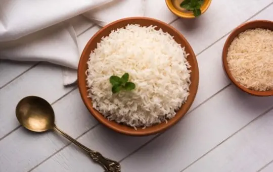 steamed rice