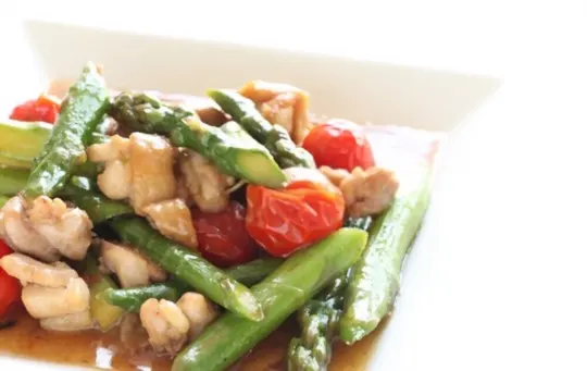 stirfried asparagus