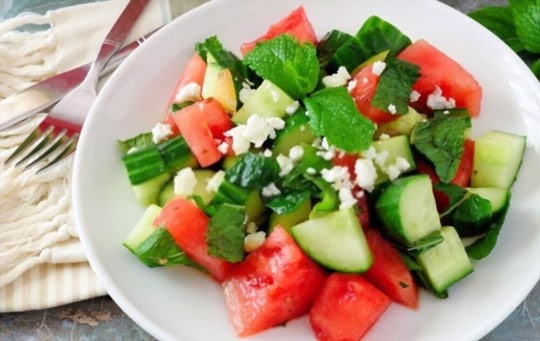 watermelon cucumber salad