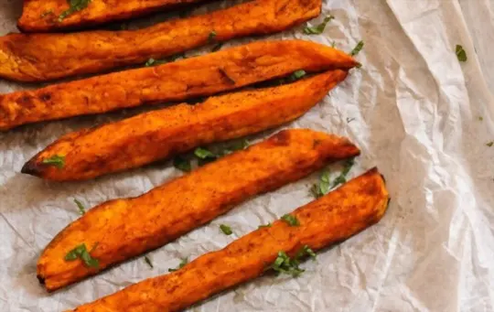 baked sweet potato fries