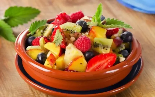 crispy summer fruit salad