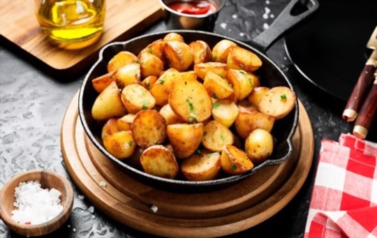 garlicky butter baby potatoes