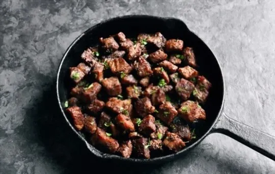 garlicky steak bites