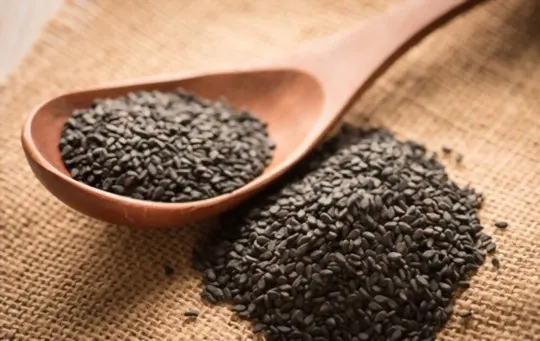 black sesame seeds