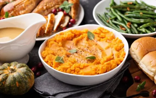 mashed sweet potatoes