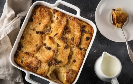 why consider serving side dishes with bread pudding