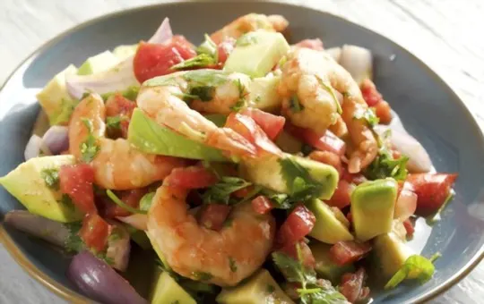 citrus shrimp and avocado salad