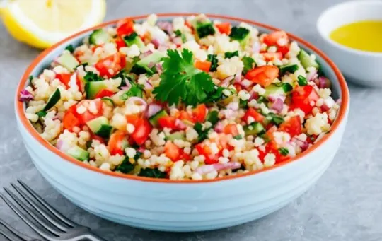 couscous and veggie salad