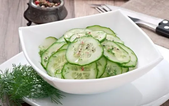 fresh cucumber salad