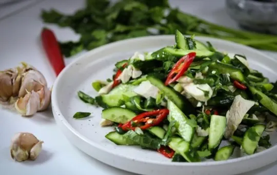 fresh cucumber salad