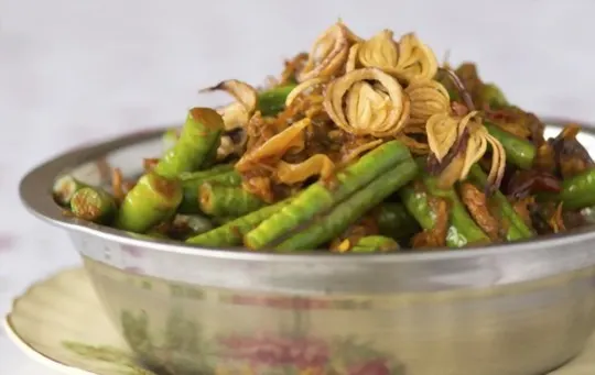 green beans with shallots