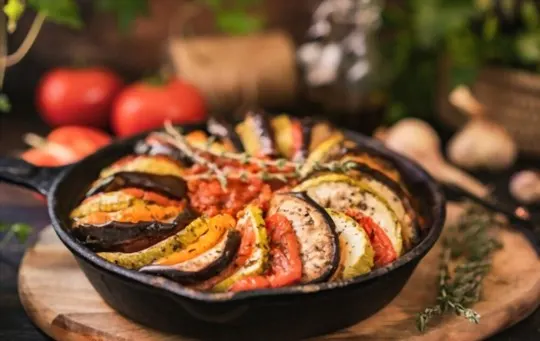 ratatouille with eggplant and herbs