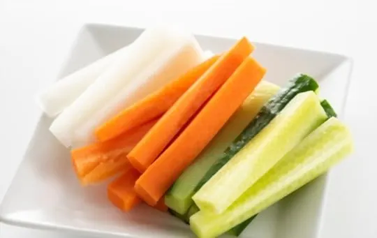 raw vegetable sticks