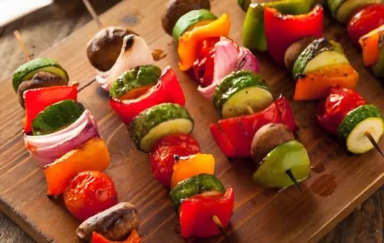 skewered veggies