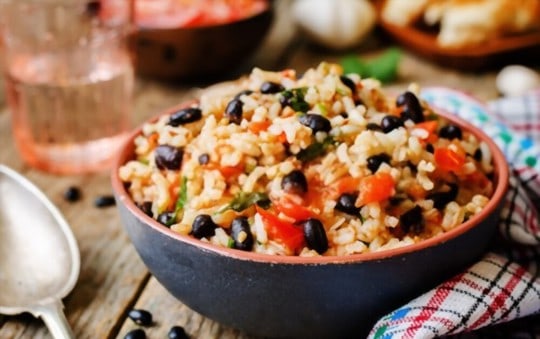 black beans with rice